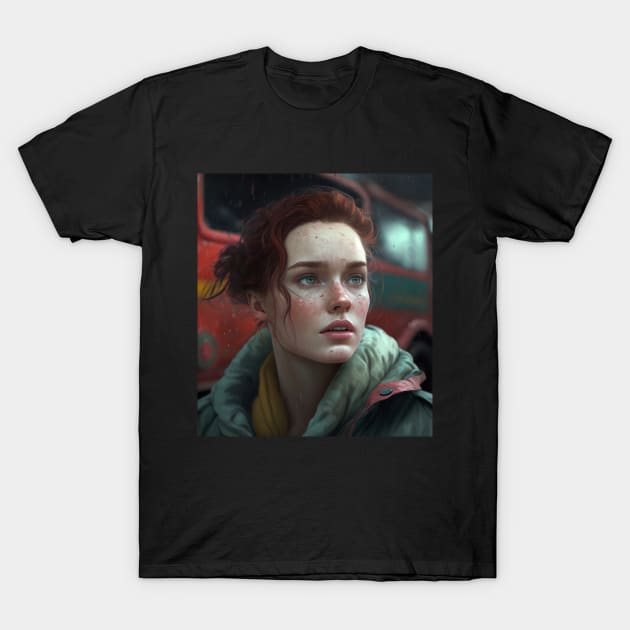 Pretty woman look redhead T-Shirt by PicRidez